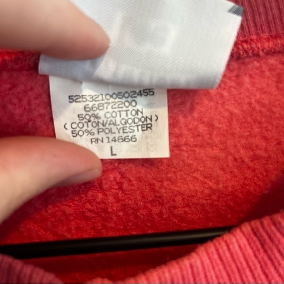 Women’s Vintage Lee Pink Gardening Floral Crewneck Sweatshirt Size Large - Picture 6 of 8